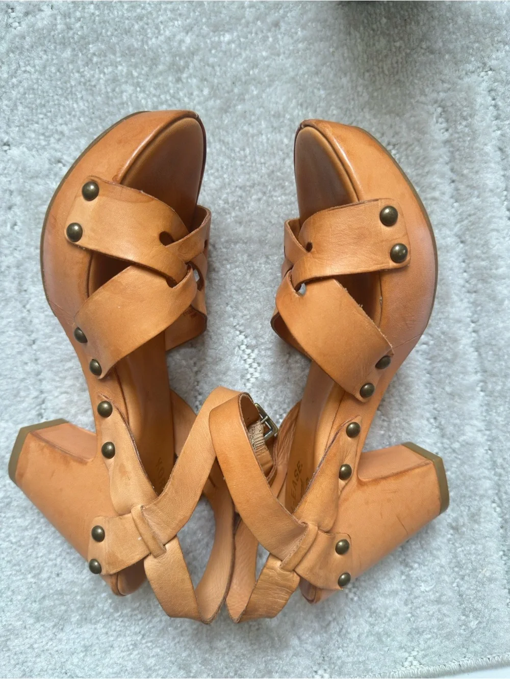 Kork-Ease Leather Platform Sandals